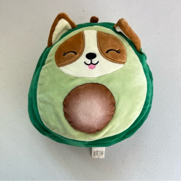 Kellytoy Squshmallow Regina Corgi Dog Avocado - Picture 1 of 3